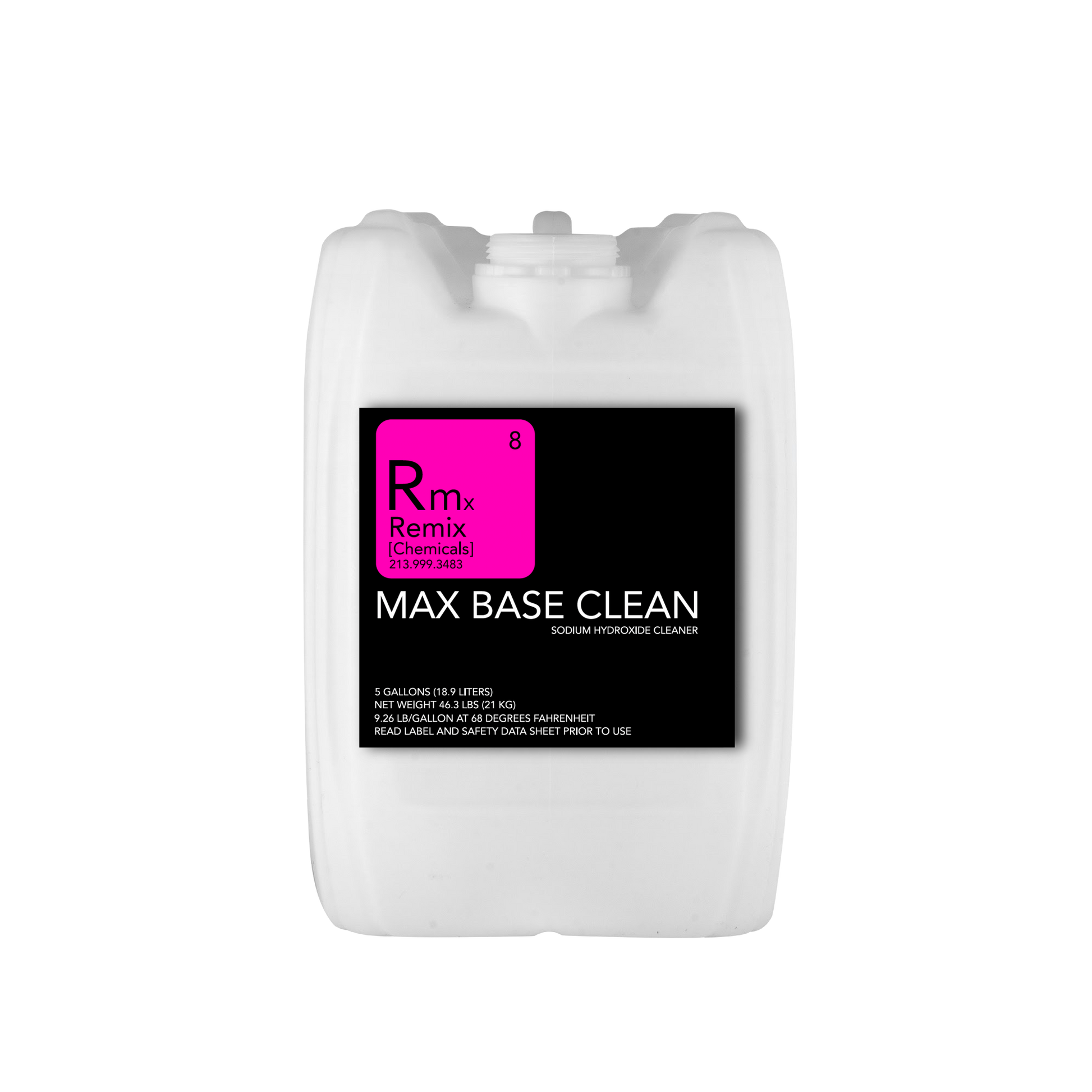 CLEANER MAX BASE ALKALINE SODIUM HYDROXIDE 5 GALLON